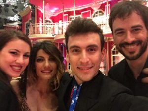 Andrea Vighi e Chiara Benati a Ballando con le Stelle con i vincitori Iago Garcia e Samanta Togni